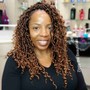 Kinky twists braids for undercuts