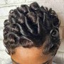 Color + finger wave  pin curls + trim