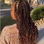 Medium knotless braids