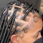 Cornrows ( lower back)