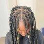 Small Faux Locs (Mid Back)