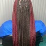 Medium Boho knotless Braids