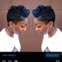 Natural Cut and short pixie