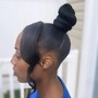 sleek ponytail (hair not included)