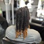 Island girl boho knotless braids