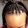 Kid’s box Braids with hair