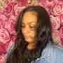 Half up half down sew in