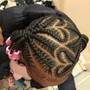 6 feed in braids