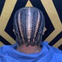 Straight back Cornrows (Up to 20 braids)