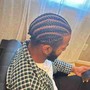 Mens Cornrows on natural hair freestyle