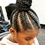 Kid's Braids with Natural Hair