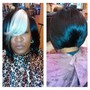 Relaxer w/Demi Haircolor