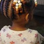 Baby Knotless with bows and beads