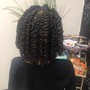 Medium knotless Box Braids