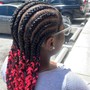 Straight Back Feed-In Braids