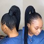 French twist knotless braids