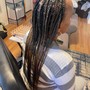 Braids in front weave in back