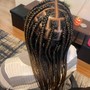 Braids in front weave in back