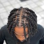 Instant locs ( half head )