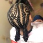 Kids lg knotless braids