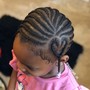 Kids lg knotless braids