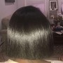 Shampoo, condition, blow dry and trim