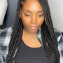 Braids with beads/ natural hair