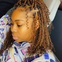 Braids with beads/ natural hair