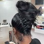 Half up/ Half down with French braids