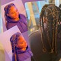 Natural Cornrows and Braiddown