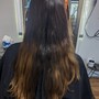 Full Highlight with Balayage in between