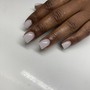 Full Acrylic French Toes