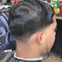 Blow out tapered fade