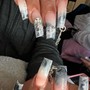 Acrylic fullset sporty nails