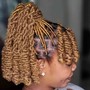 Cuban Twist with barrel curls