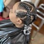 Straight back Feed-in Braids