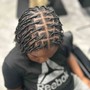 Just the locs styled