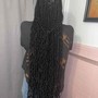 Shoulder length Box Braids ( natural hair )