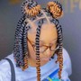 Soft loc Updo style