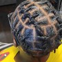 Starter locs Comb Twist med or lrg