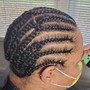 Flat Cornrows straight back for wig.  (Non refundable $50 Deposit required *not transferable if cancelation)