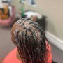 large box braids .