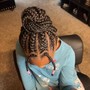 Kid's Braids with wash on natural hair