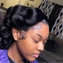 Updo on wig