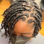 Loc Retwist with 2 Strand Twists