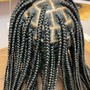 Knotless /traditional Box Braids -small