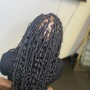 Jumbo knotless box braids bra line length