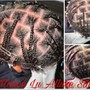 (Men) Two Strand Twist w/ extension added