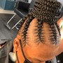 Two feed in braids