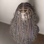 Medium Knotless box braids